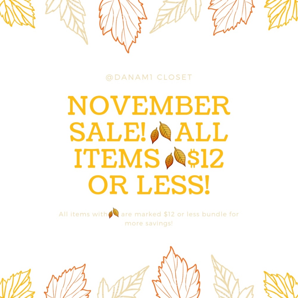 🍂 November Sale !! 🍂